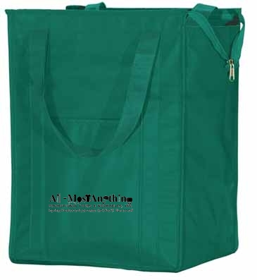 Insulated Polytex Tote with Zipper