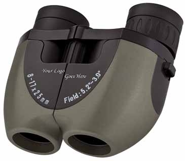 8-17x25 Zoom Binocular - Green