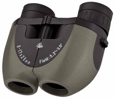 8-17x25 Zoom Binocular - Green
