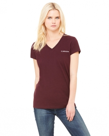 Bella + Canvas Ladies' Jersey Short-Sleeve V-Neck T-Shirt
