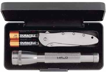 "AA" Mini Maglite® With Kershaw® "Leek" Knife