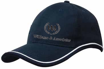 Brushed Heavy Cotton with Piping On Peak & Crown