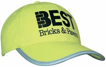 Luminescent Safety Cap with Reflective Trim
