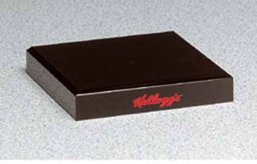 Black Glass Base 4" x 4"