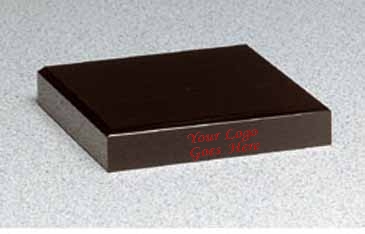 Black Glass Base 4" x 4"