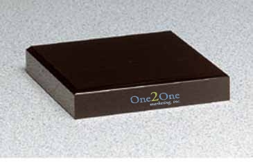 Black Glass Base 4" x 4"