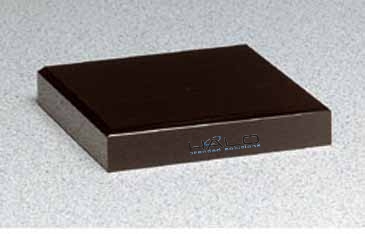 Black Glass Base 4" x 4"