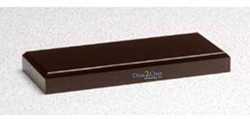 Black Glass Base 3" x 7"