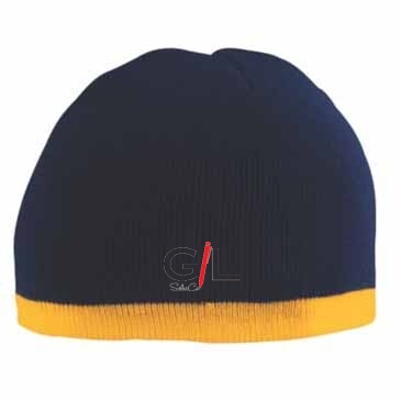 Two-Tone Knit Beanie