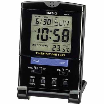 Travel Alarm Clock - Thermometer