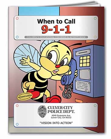 Coloring Book: When to Call 9-1-1