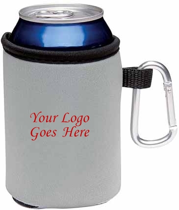 Koozie® Collapsible Can Kooler with Carabiner