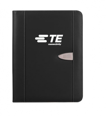 Eclipse Bonded Leather Zippered Portfolio With Calculator