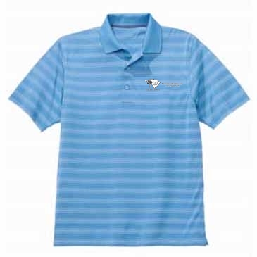 RE UPF 30+ Mens Jcquard Stripe