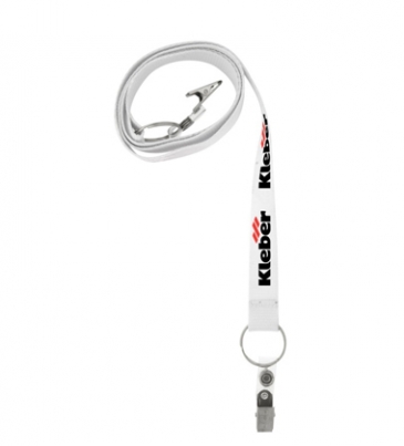 3/4"" Screen Printed Dual Attachment Lanyard
