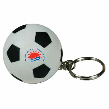 Soccer Ball Keyring Stress Reliever