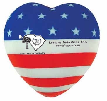 American Flag Heart Stress Reliever