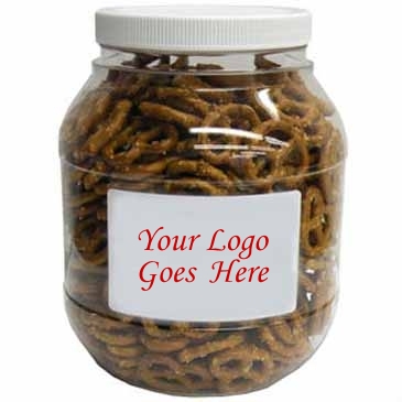 Large Plastic Jar - Salted Mini Pretzels