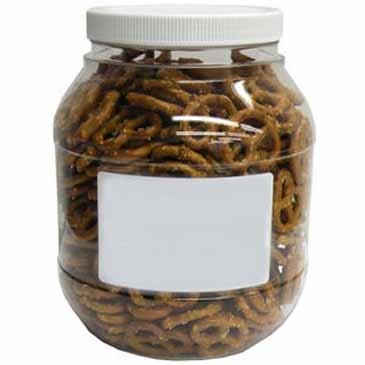 Large Plastic Jar - Salted Mini Pretzels