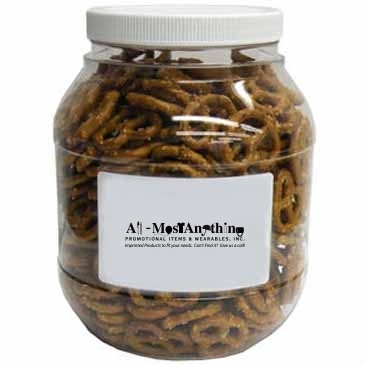 Large Plastic Jar - Salted Mini Pretzels