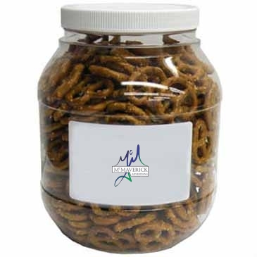 Large Plastic Jar - Salted Mini Pretzels