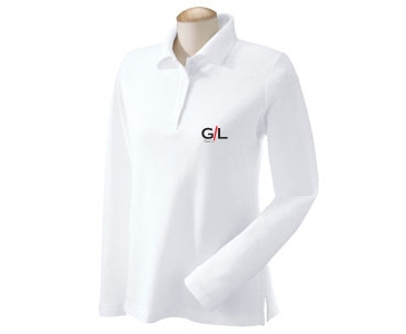Devon & Jones Ladies' Pima Pique Long-Sleeve Polo