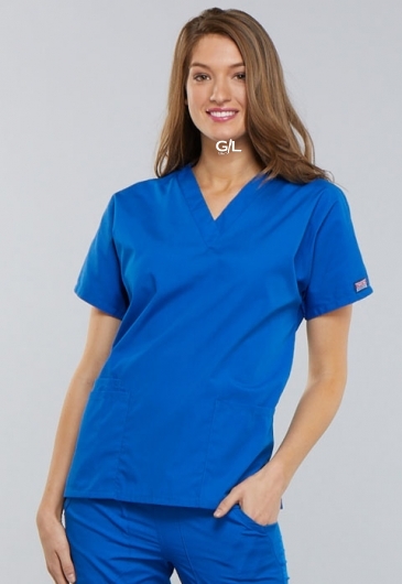 V-Neck Scrub Top-2 Tops