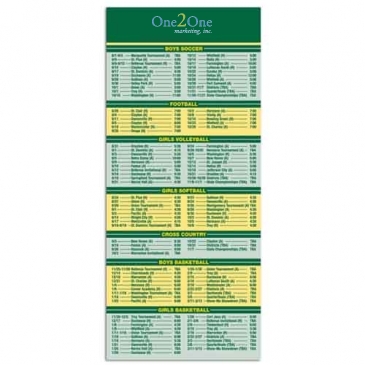 Schedule Magnet 3-1/2 x 8