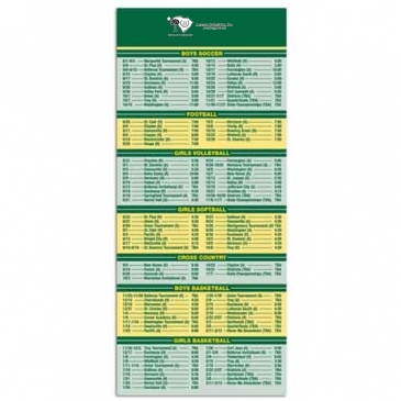 Schedule Magnet 3-1/2 x 8
