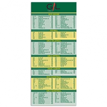 Schedule Magnet 3-1/2 x 8