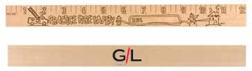 Fire Safety "U" Color Rulers - Natural Wood Finish