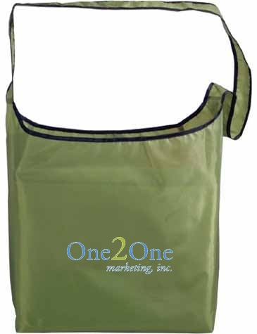 Rpet Fold-Away Sling Bag, Full Color Digital