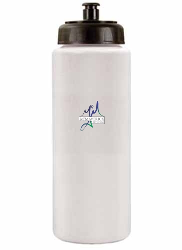 32oz. Sports Bottle w/Push 'n Pull Cap, Full Color Digital