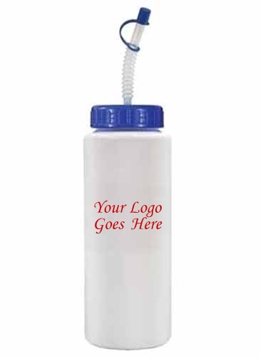 32oz. Sports Bottle With Flexible Straw, Full Color Digital