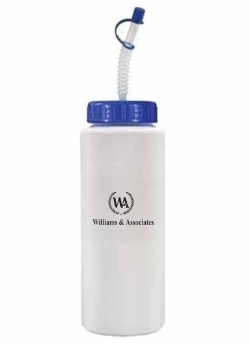 32oz. Sports Bottle With Flexible Straw, Full Color Digital