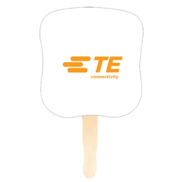Hourglass Shape Hand Fan,Full Color Digital