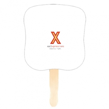 Hourglass Shape Hand Fan,Full Color Digital