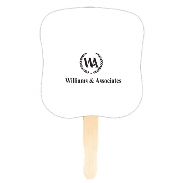 Hourglass Shape Hand Fan,Full Color Digital