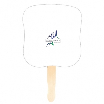 Hourglass Shape Hand Fan,Full Color Digital