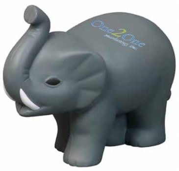 Elephant with Tusks Stress Reliever