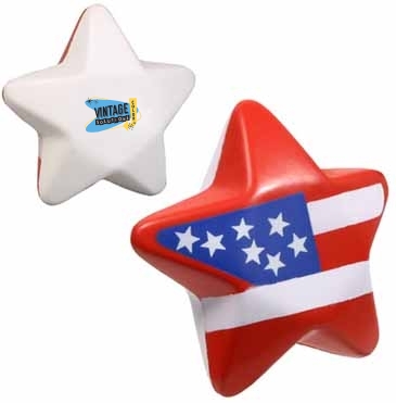 Patriotic Star Stress Reliever