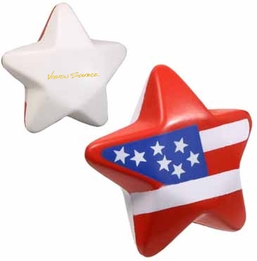 Patriotic Star Stress Reliever