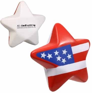 Patriotic Star Stress Reliever