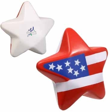 Patriotic Star Stress Reliever