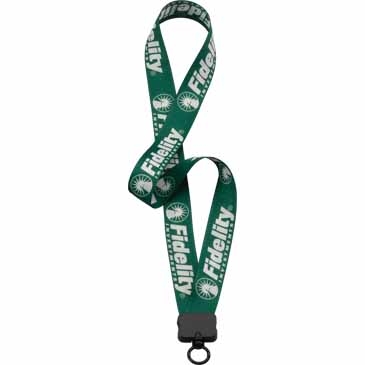 1" Dye Sublimated Waffle Weave Lanyard