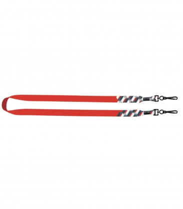 3/4" 2-Ended Dye-Sublimated Lanyard with Metal Crimp and Metal Sw