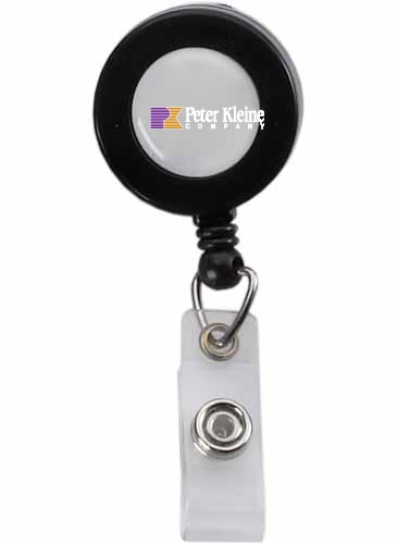 Round Retractable Zip Cord W/ Epoxy Dome