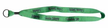 3/4" Cotton Lanyard with Metal Crimp & Split-Ring