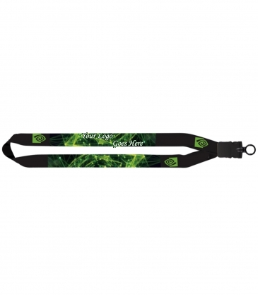 1" Dye-Sublimated Waffle Weave Lanyard