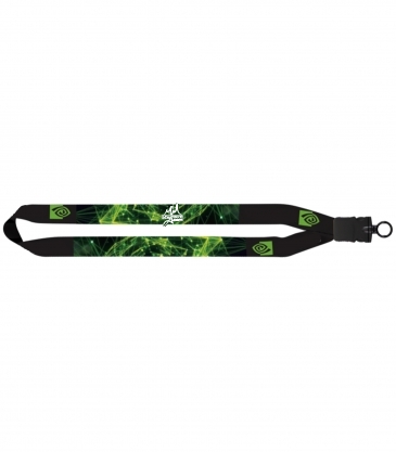 1" Dye-Sublimated Waffle Weave Lanyard